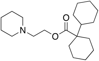 <span class="mw-page-title-main">Dihexyverine</span> Antimuscarinic drug