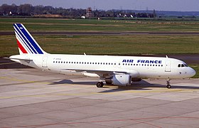 Un Airbus A320-100 d'Air France semblable à celui qui s'est écrasé