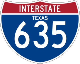 <span class="mw-page-title-main">Interstate 635 (Texas)</span> Highway in Texas