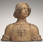 Giuliano de' Medici by Andrea del Verrocchio (terracotta, 1475–85)