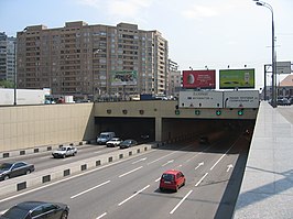 Zuidelijke ingang van de tunnel