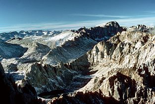 Mount Whitney as seen from Mount Langley