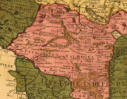 Aquest fragment de mapa mostra territoris d'Oirats com el 1706. (Fons de mapes de la Biblioteca del Congrés: "Mapa de Tartària" de Guillaume de L'Isle (1675-1726)