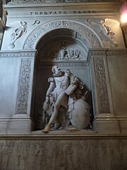 Monument funéraire de Torquato Tasso , Sant'Onofrio al Gianicolo , Rome.