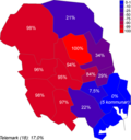 I 2000 var det over 17 % som nytta nynorsk i Telemark, i 2011 hadde dette sunke til 10 %