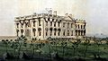 The White House as it looked following the fire of August 24, 1814