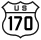 U.S. Route 170 marker
