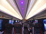 First Class interior on a VTEC InterCity 225 set