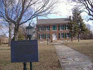 <span class="mw-page-title-main">Wickland (Bardstown, Kentucky)</span> Historic house in Kentucky, United States