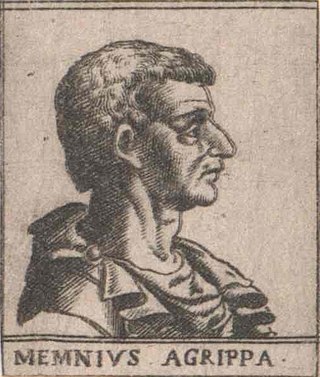 <span class="mw-page-title-main">Agrippa Menenius Lanatus (consul 503 BC)</span> Roman general and consul (died 493 BC)