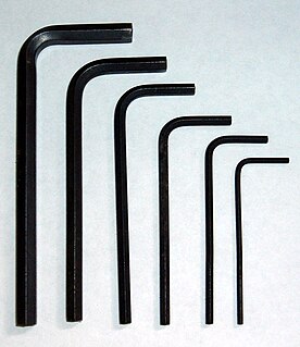 <span class="mw-page-title-main">Hex key</span> Hand tool for certain types of fasteners