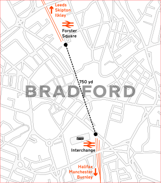 <span class="mw-page-title-main">Bradford Crossrail</span> A cross-city rail proposal in Bradford, Yorkshire, England