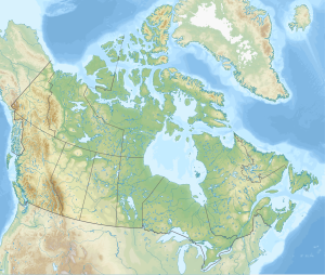 Map showing the location of Niagara Escarpment Biosphere Reserve