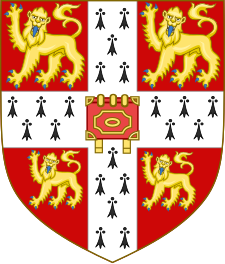 Arms of the University of Cambridge University of Cambridge coat of arms.svg