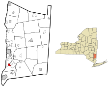 Location of Wappingers Falls, New York