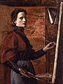 zelfportret door Elizabeth Nourse geboren op 26 oktober 1859