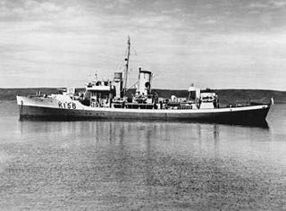 HMCS <i>Chicoutimi</i> (K156) Flower-class corvette