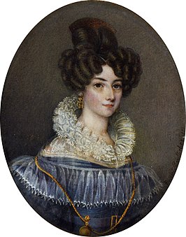 Johanna Catharina Adelaide Schuyt (1801-1869), miniatuur gemaakt in 1830 door Elisabeth Barbara Schmetterling