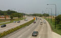 South Lake Shore Drive, looking north towards downtown.