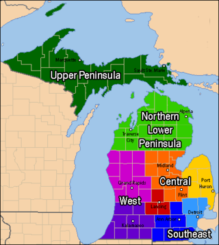 <span class="mw-page-title-main">Central Michigan</span> Lower Peninsula of Michigan in the United States