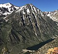 Gilcrest Peak and Lundy Lake. Mt. Warren in upper left corner.