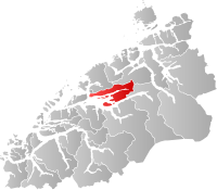 Kart som viser Molde kommune.