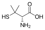 Penicillamine structure.svg