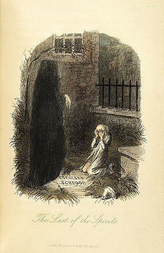 <span class="mw-page-title-main">Ghost of Christmas Yet to Come</span> Fictional character in A Christmas Carol by Dickens