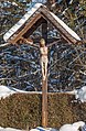 English: Crucifix at the churchyard Deutsch: Kruzifix am Friedhof