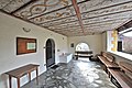 English: Porch with coffered ceiling Deutsch: Vorhalle mit Kassettendecke