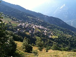 Albinen village