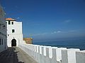 Promenade/street along the sea walls.