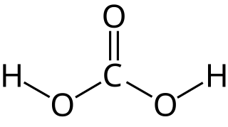 <span class="mw-page-title-main">Carbonic acid</span> Chemical compound