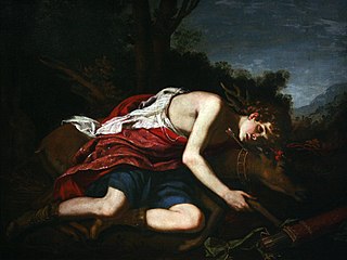 <span class="mw-page-title-main">Cyparissus</span> Mythological youth beloved by Apollo or other deities