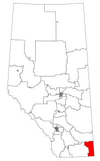 <span class="mw-page-title-main">Cypress-Medicine Hat</span> Provincial electoral district in Alberta, Canada