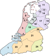 Les différents dialectes aux Pays-Bas.