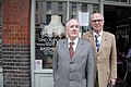 Gilbert et George, le duo de photographes plasticiens britanniques.