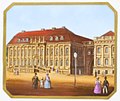 Das Kronprinzenpalais (Berlin) auf einem Porzellanteller nach einem Gemälde von Freydanck, 1838