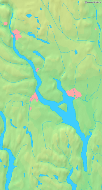 Mapa do Mjøsa