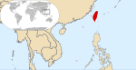 Vyznačení Tchaj-wanu v mapě
