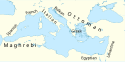 Map of Mediterranean cuisines