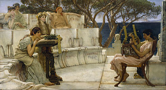 Lawrence Alma-Tadema, Sappho and Alcaeus, 1881, Walters Art Museum, Baltimore