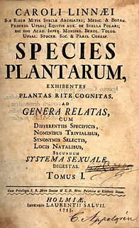 <i>Species Plantarum</i> Book by Carl Linnaeus