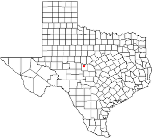 Location of Lohn in the state of Texas. TXMap-doton-Lohn.png