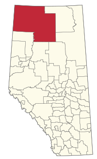 Location within Alberta