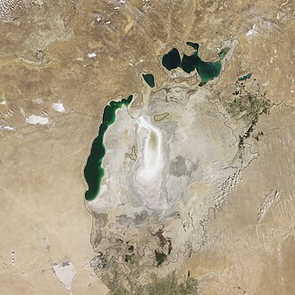 鹹海太空照圖（2009年8月）