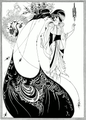 Beardsley, Peacock-skirt Illustration (1892)