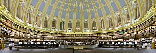 British Museum Reading Room Panorama Feb 2006