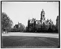 College Hall and the University of Pennsylvania library from Locust Street, c. 1901