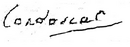 Firma di Nicolas de Condorcet